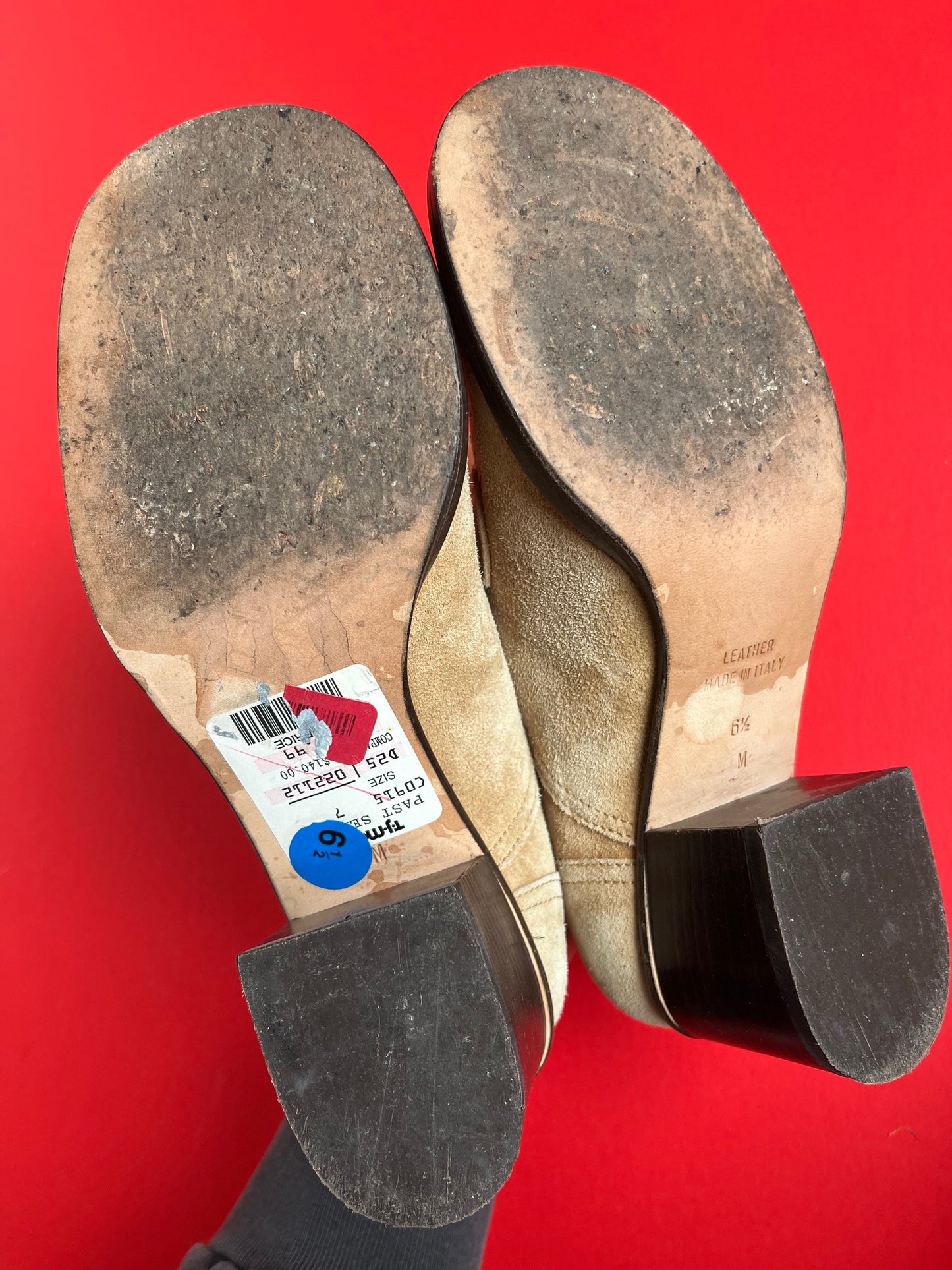 Vintage Anne Klein II Suede Oxford Heels Size 6.5W