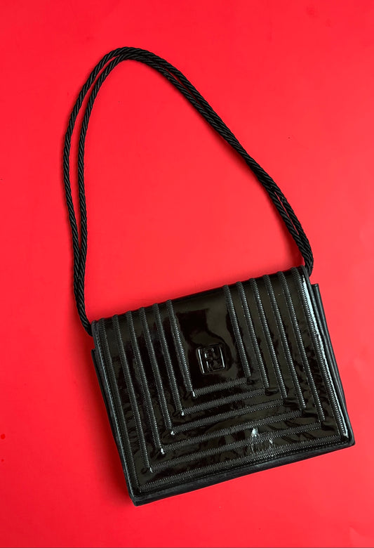 Vintage Fendi Patent Leather Crossbody Purse