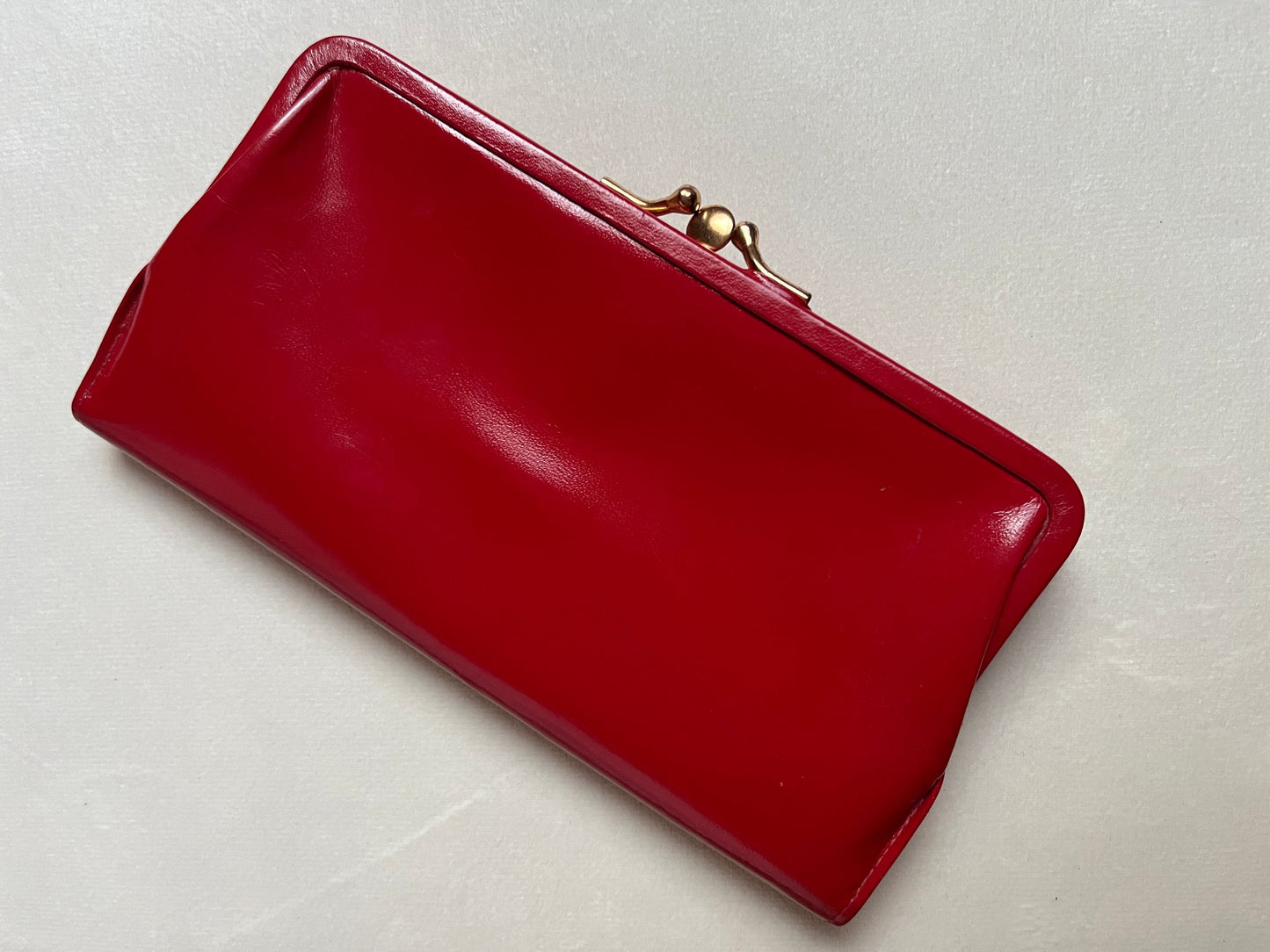 Vintage St. Thomas Red Leather Wallet