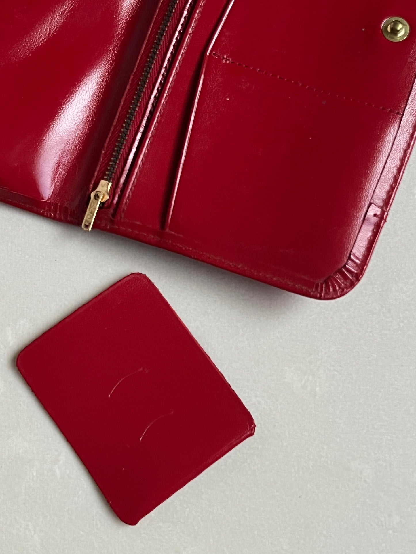 Vintage St. Thomas Red Leather Wallet