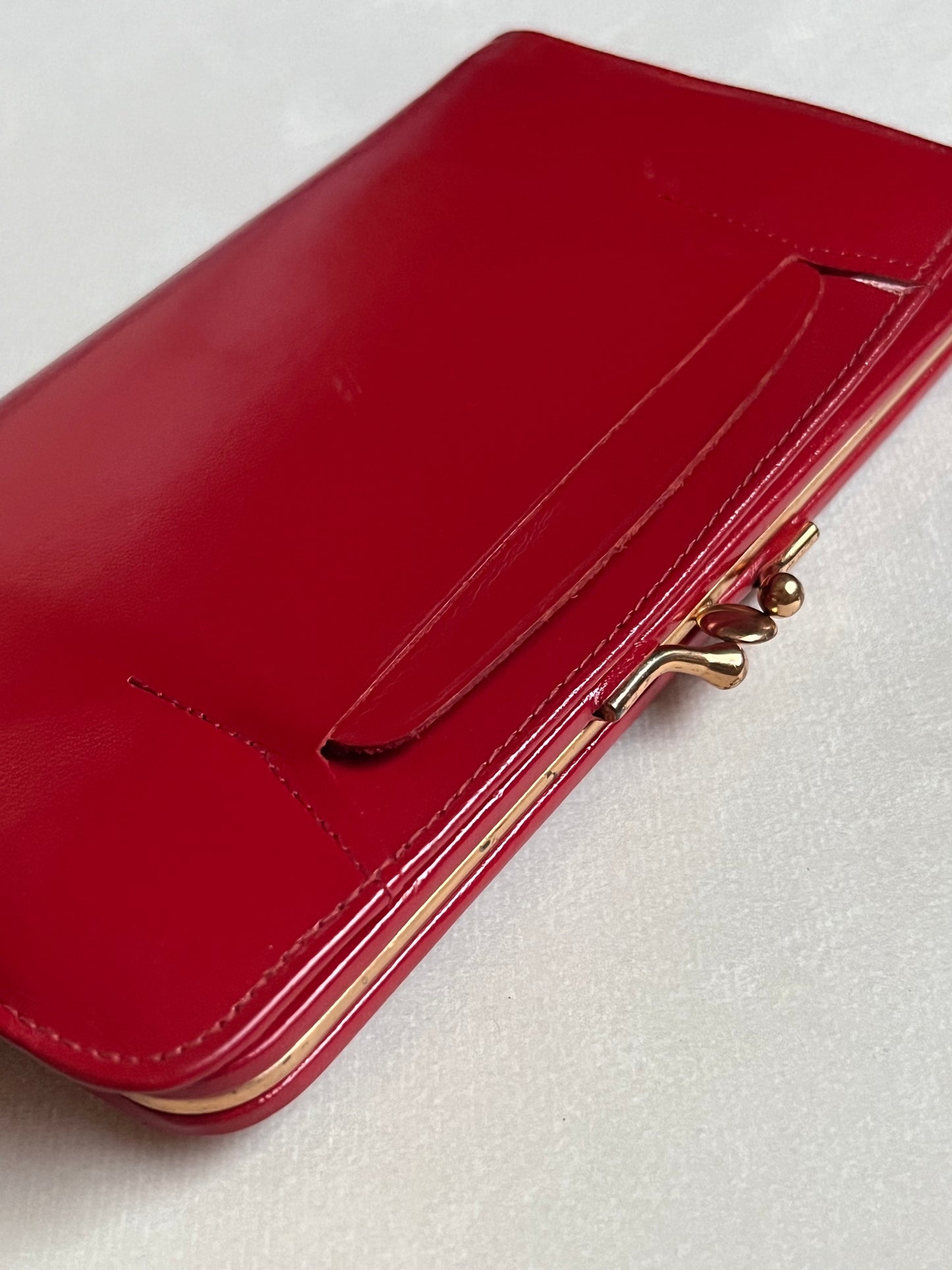 Vintage St. Thomas Red Leather Wallet