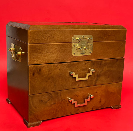 Vintage Wooden Jewelry Box