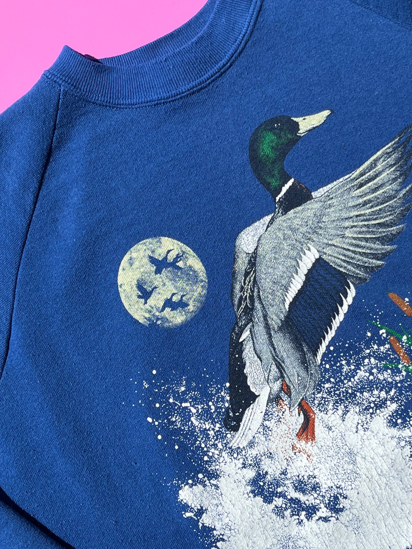 Vintage Duck & Moon Sweater