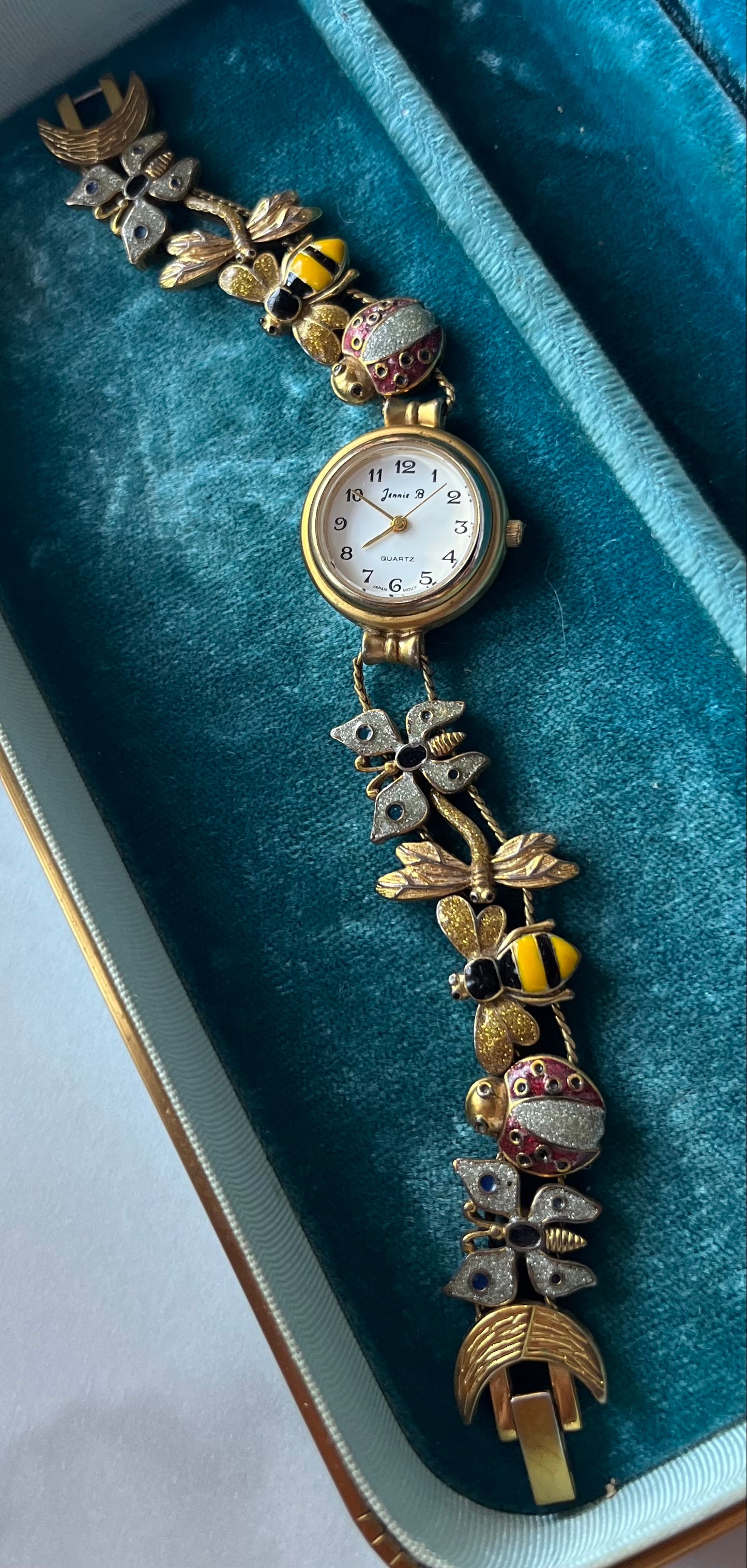 Vintage Jennie B Slide Charm Insect Watch