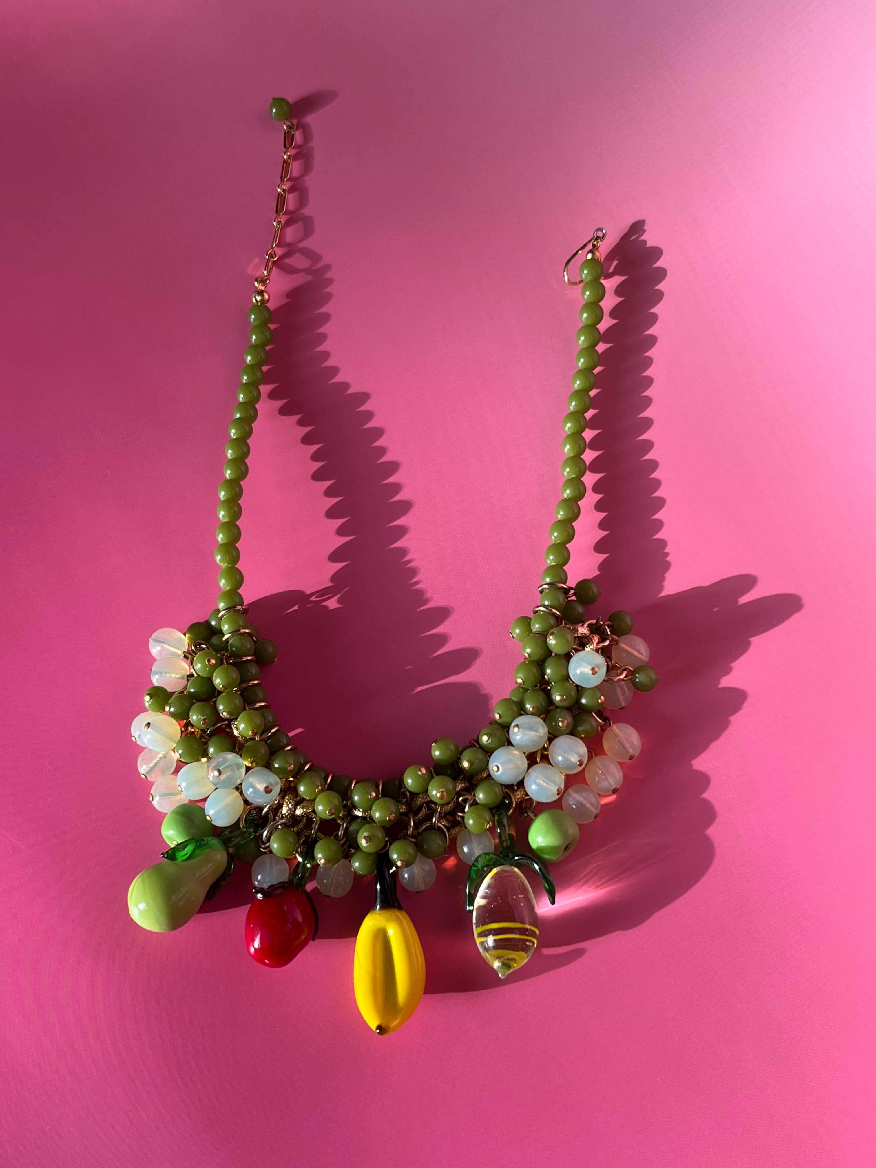 Huge Full Vintage Plastic Fruit Salad deals Necklace (A118)